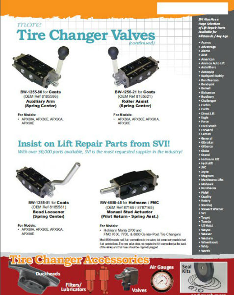 Hofmann FMC Tire Changer Valves